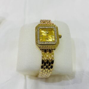 classic gold square ladies watch